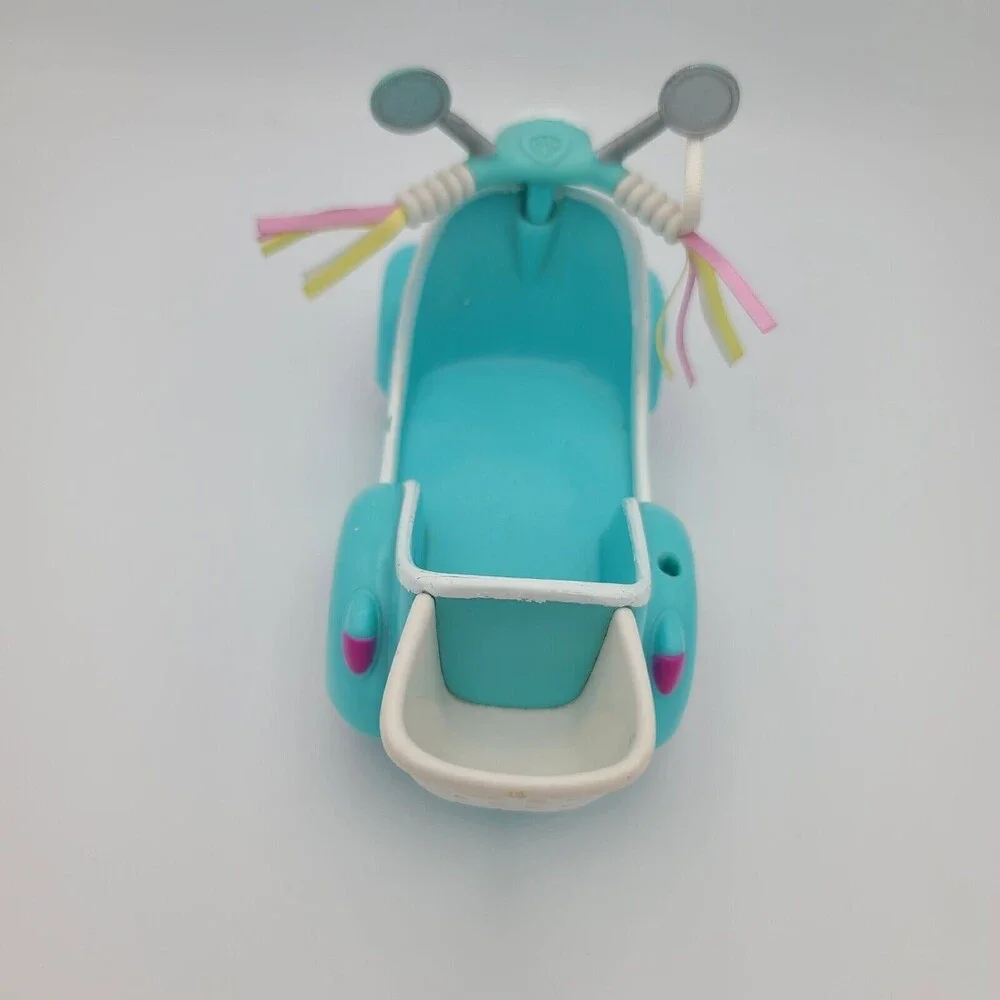 My Little Pony  Scooter Toy 7 Inch Blue Turquoise Ribbons 2004 Hasbro